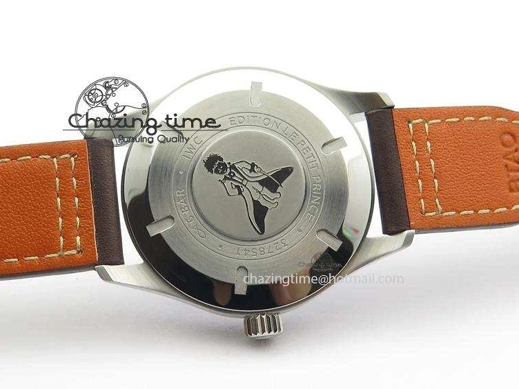 MIROTIME 0409 Mark XVIII Le Petit Prince IW327004 SS Mk Maker Best Edition Blue Dial On Brown Leather Strap A TimelessDesign 7296